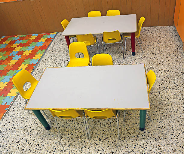 istock classroom at the school for children with chairs and tables 478404660