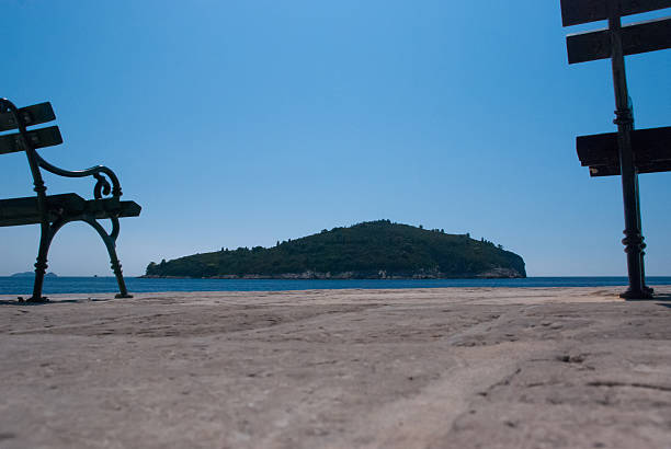 istock Dubrovnik, island beetwen benches 478406819