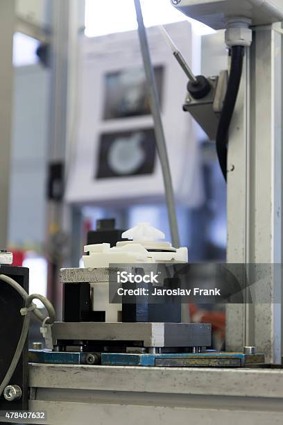 Assembly Line Closeup Vertically Stock Photo - Download Image Now - 2015, Automated, Control