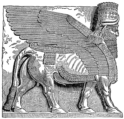 Lamassu - Assyrian God With A Body Of A Bull