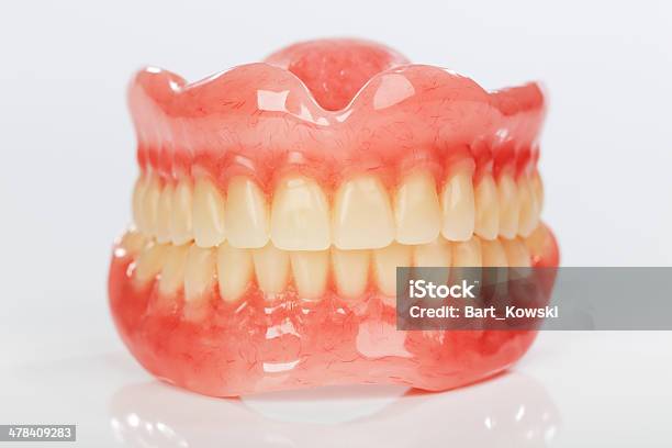 Set Of Dentures Stock Photo - Download Image Now - Dentures, Artificial, Beautiful People