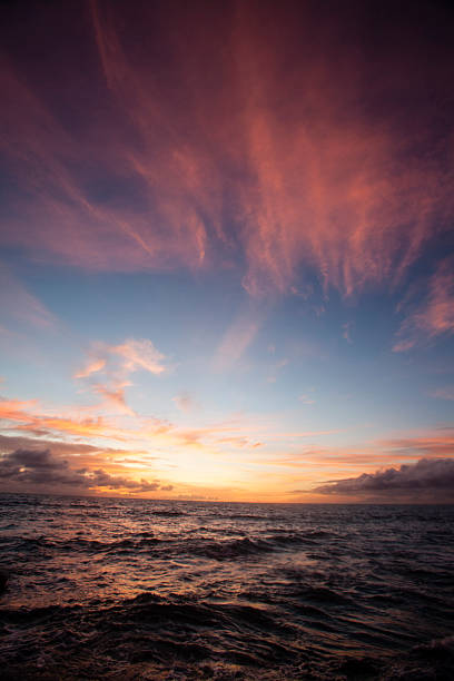 Indian Ocean Sunset stock photo