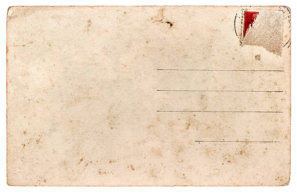 istock old used postcard. antique paper sheet 478413489