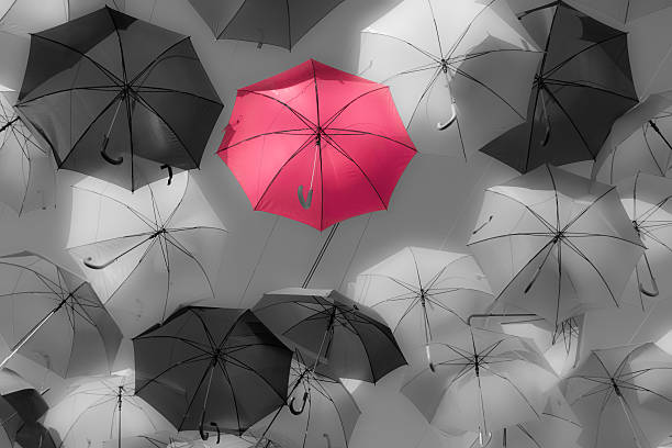 istock Street decorated with colored umbrellas.Madrid,Getafe, Spain 478414441