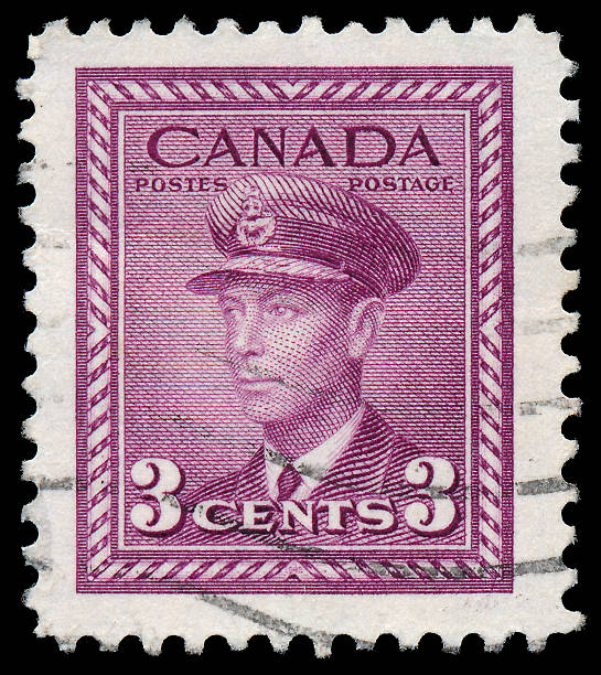 istock Stamp printed by Canada, shows King George VI. 478414595