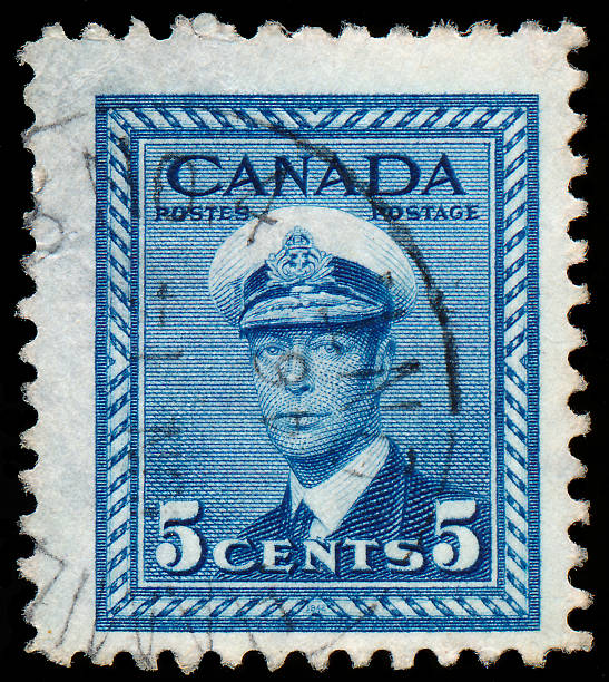 istock Stamp printed by Canada, shows King George VI. 478414609