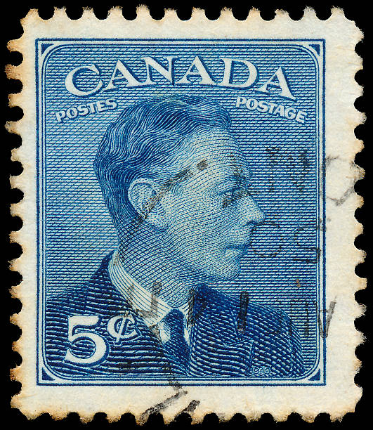 Stamp printed by Canada, shows King George VI