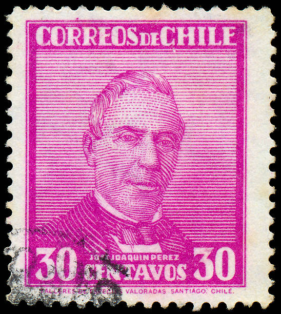 istock Stamp printed in Chile shows Jose Joaquim Perez president 478414893