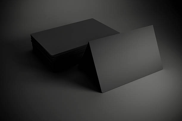 istock 3d blank black business cards 478415132