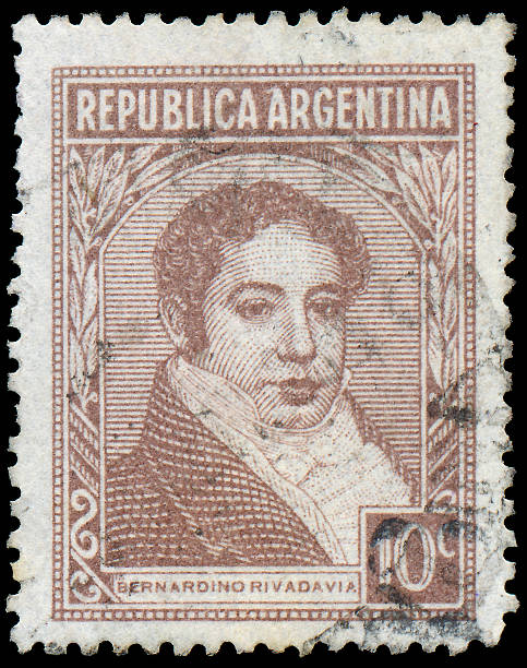 istock Stamp printed in the Argentina shows Bernardino Rivadavia 478416031