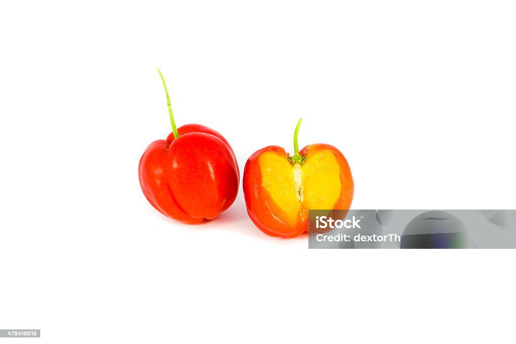 acerola fruit acerala fruit on white background 2015 Stock Photo