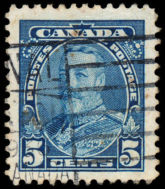 istock Stamp printed in Canada shows King George V. 478419455
