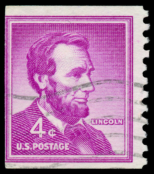 istock Stamp printed in USA, shows Abraham Lincoln 478420865