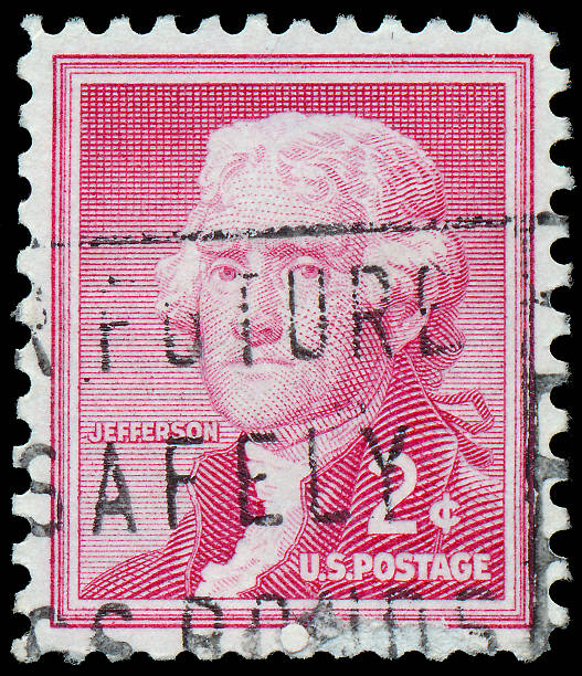 istock Stamp printed in USA, shows Thomas Jefferson 478420885