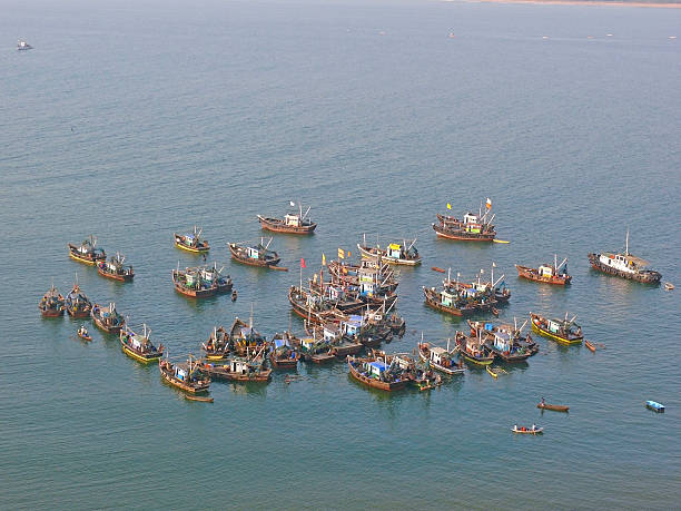 istock Fishing motor boat in backwater 478421137