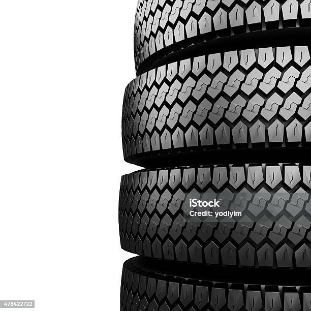 Black Tire Rubber Stock Photo - Download Image Now - New, Tire - Vehicle Part, 2015