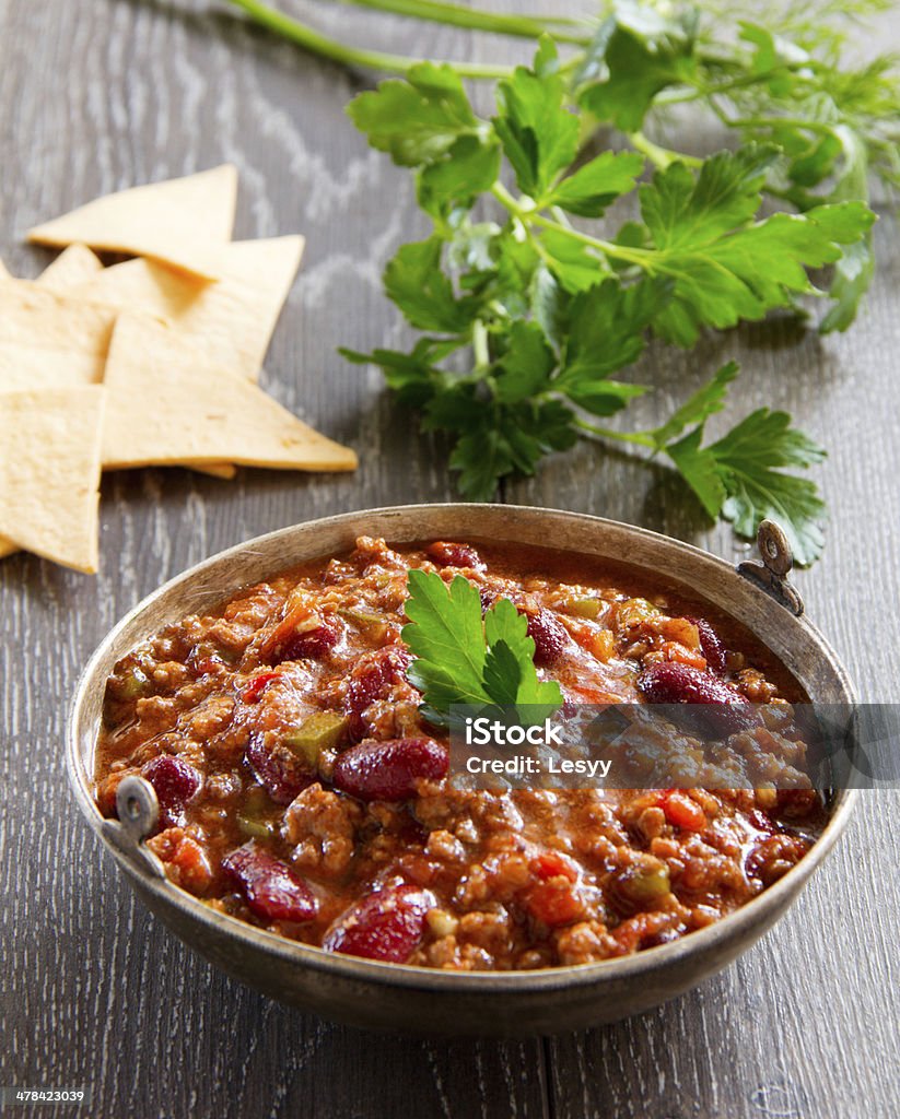 mexican chili with meat mexican chili con carne Bean Stock Photo