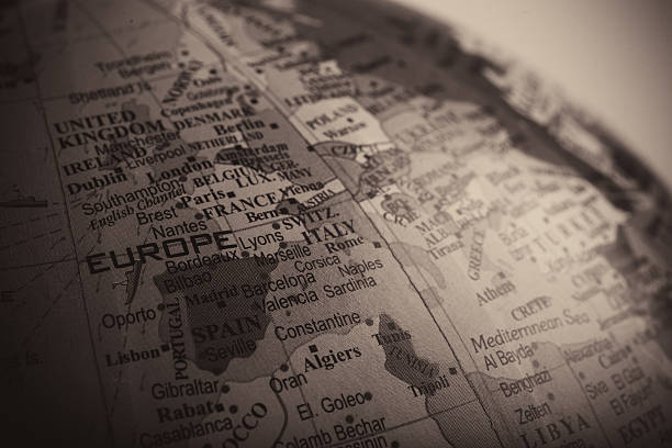 istock Map of Europe on an Old Globe 478425762