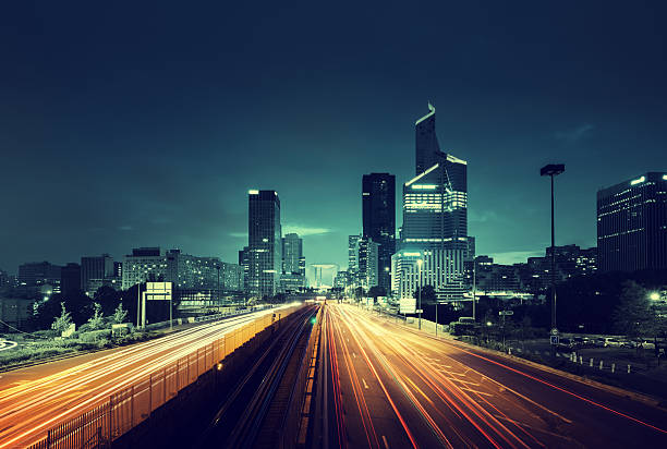istock Paris LaDefense in sunset time, France 478428084