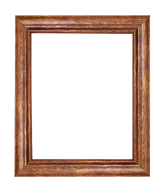 istock wood picture frame Isolated on white background 478433346