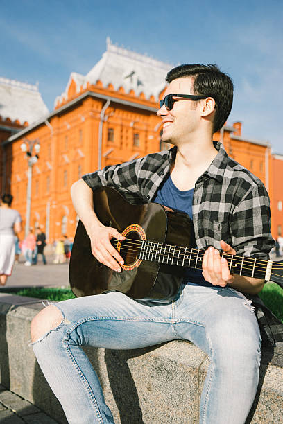 Guitar Player, Red Square, Moscow, Russia