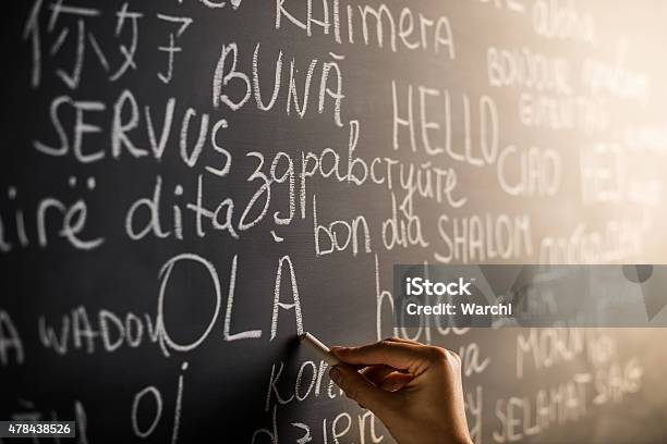 Hello In Many Languages Stock Photo - Download Image Now - Translation, Text, Variation