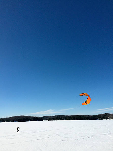istock Snowkiter Enjoying His Ride 478442101
