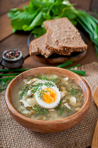 istock Green soup of sorrel 478444828