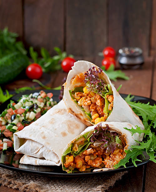 istock Burritos wraps with minced beef and vegetables 478445282