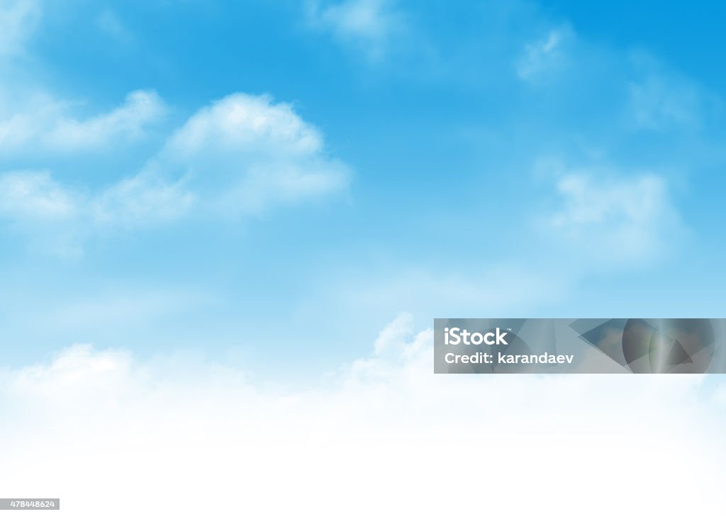 Blue sky and clouds background Blue sky and clouds abstract background with copy space Cloud - Sky Stock Photo