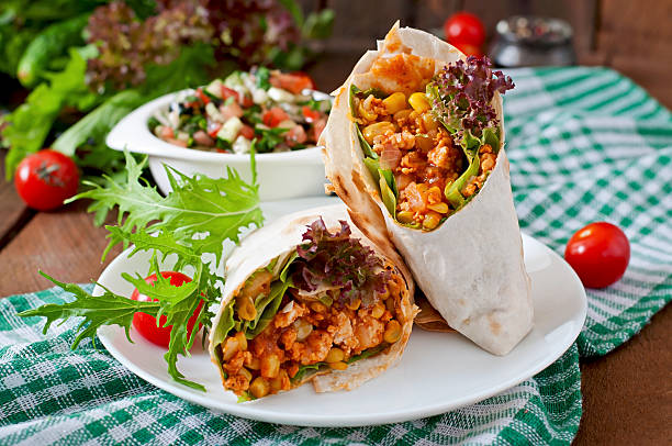 istock Burritos wraps with minced beef and vegetables 478451130