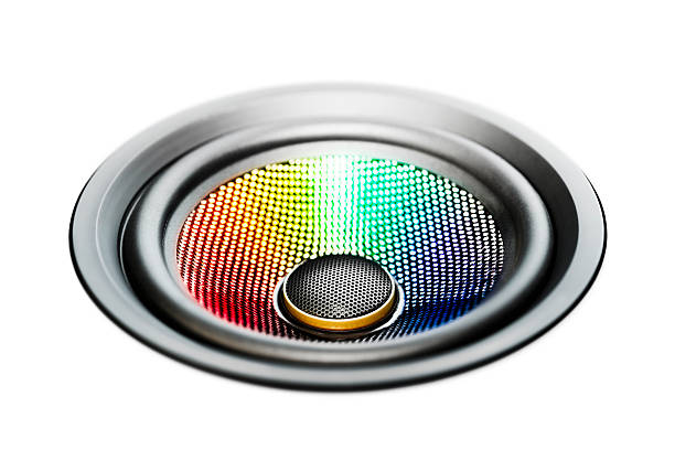 istock Colour spectrum of sound audio speaker 478451453