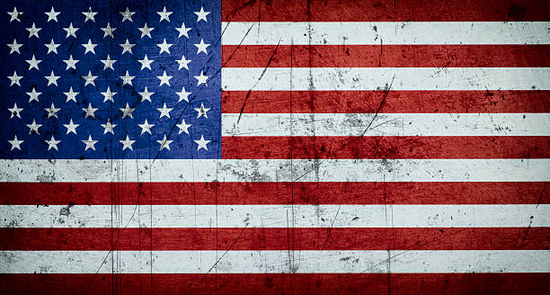 istock Grungy American flag background 478454392