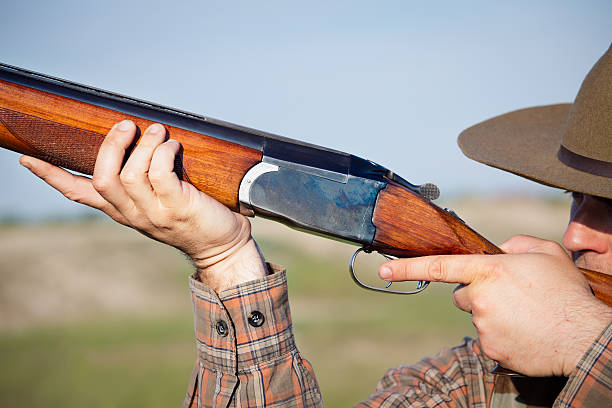 istock Hunter aiming at the game during a hunting party 478455852