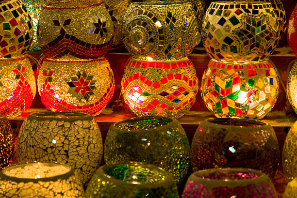 istock colorful glass candle holders 478456099