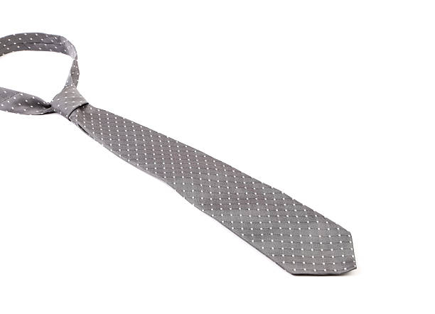 istock Close up of gray man's tie 478456111