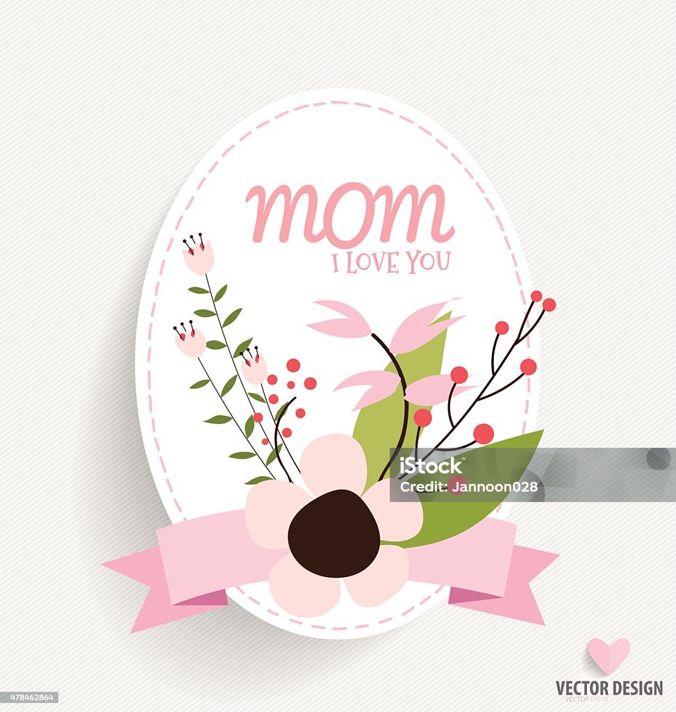 Happy Mother's Day with Floral bouquets background, vector illus Happy Mother's Day with Floral bouquets background, vector illustration. 2015 stock vector