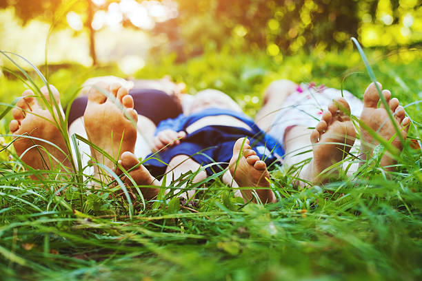 família saudável - picnic summer break relaxation imagens e fotografias de stock