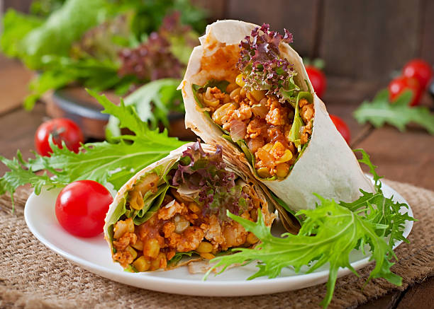 istock Burritos wraps with minced beef and vegetables 478469772
