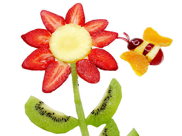 istock creative fruit child dessert bee on the flower form 478470002