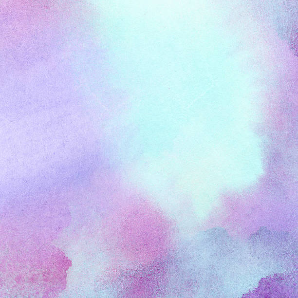 istock Abstract purple blue painted watercolor splash, stain background 478471308