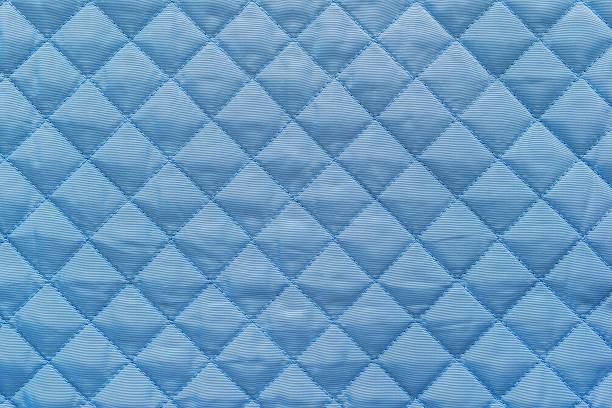 istock blue quilted synthetic fabric with grained texture 478477230