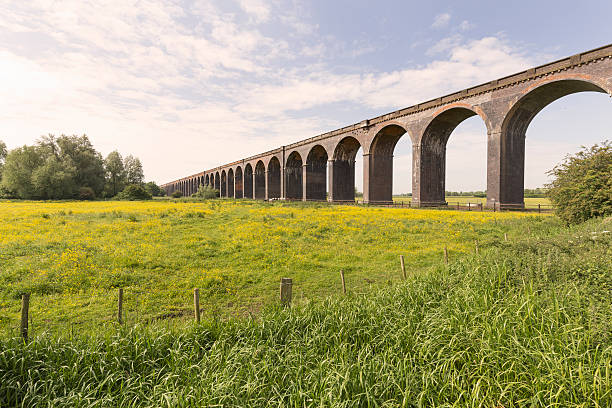 harringworth 철도 비아덕트 - northamptonshire 뉴스 사진 이미지