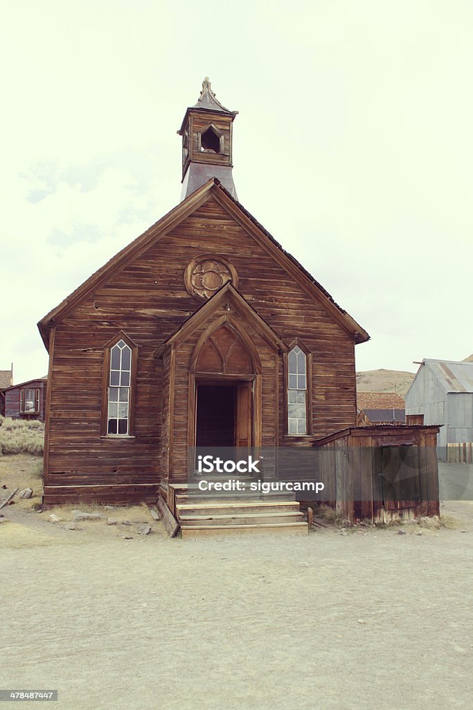 The Ghost town of Bodie, California. The old church in the Ghost town of Bodie, California, west USA. Ghost Town Stock Photo
