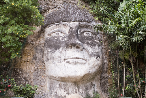 Large sculpture of Taino Indian in Isabela, Puerto Rico.