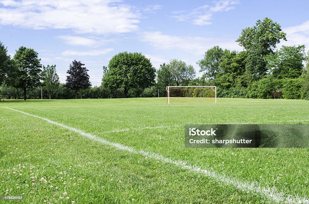 Sunny Soccer Field image of a soccer field on a sunny day Soccer Field Stock Photo
