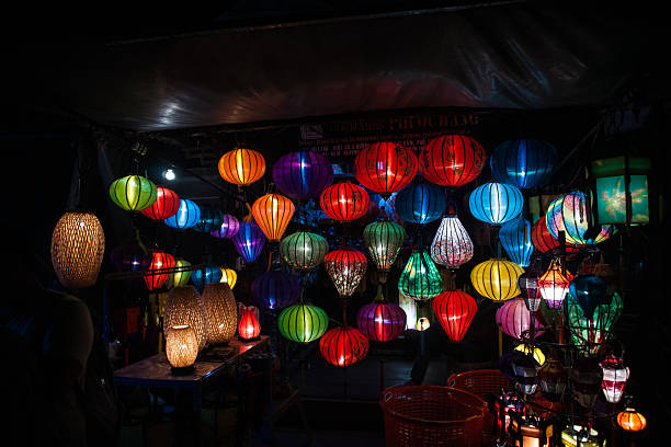 istock Night lanterns in old Hoi An town 478501240