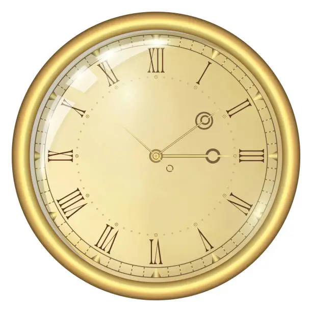 Vector illustration of Analog Clock