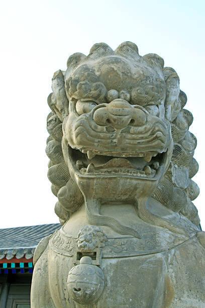 istock Stone lion, ancient Chinese traditional arts and crafts 478501917