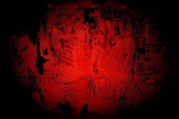 abstracto fondo rojo - uneven ancient old spotted fotografías e imágenes de stock